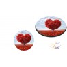 Sous-verre rond arbre coeur