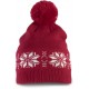 Bonnet tricoté motif étoile