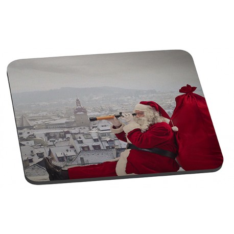 Tapis de souris " Le père noël arrive "