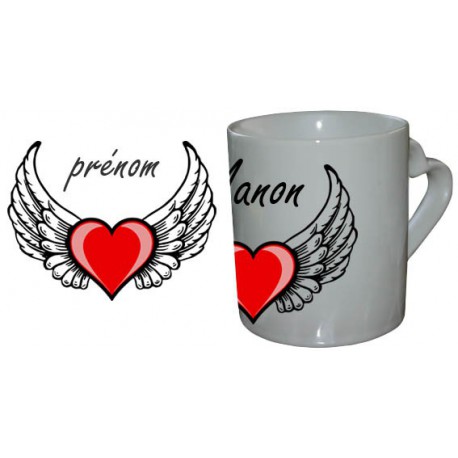 Mug Love Coeur Aillé