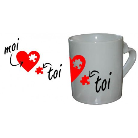 Mug Love Coeur Aillé