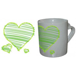 Mug Love Coeur Trio Vert