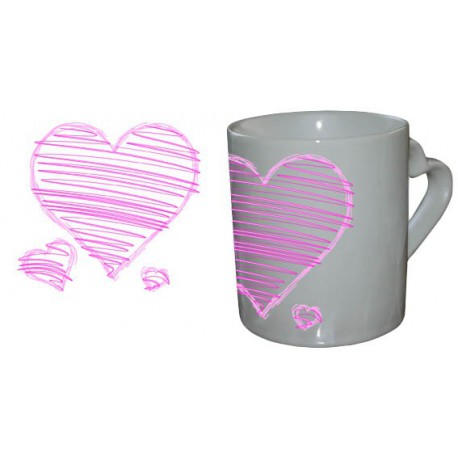 Mug Love Coeur Trio Rose