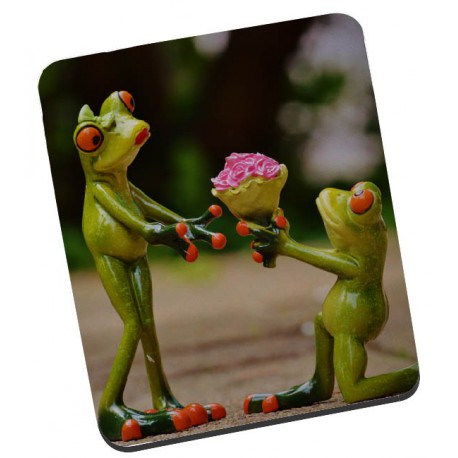 Tapis de souris  GRENOUILLE bouquet