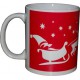 Mug Noël traîneau père noël rouge
