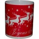 Mug Noël traîneau père noël rouge